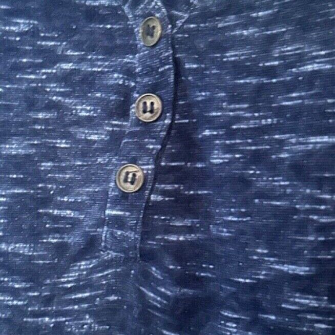 Navy Marl Henley Top Plus Size 18/20 22/24 26/28 30/32 Short sleeve Blue 726