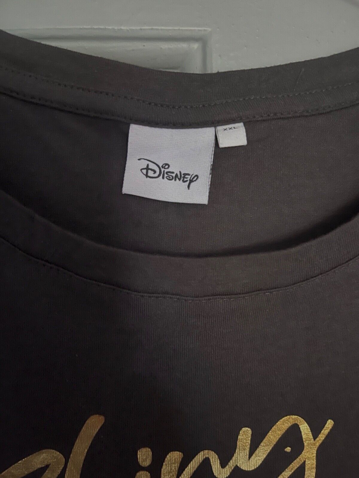 Minnie Mouse Top Plus Size 20 22/24 26/28 30/32 Black Disney sequin T-shirt 604