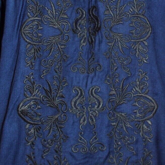 New Navy embroidered Top plus Size 18/20 Lace Gypsy Blouse LAST ONE. 440