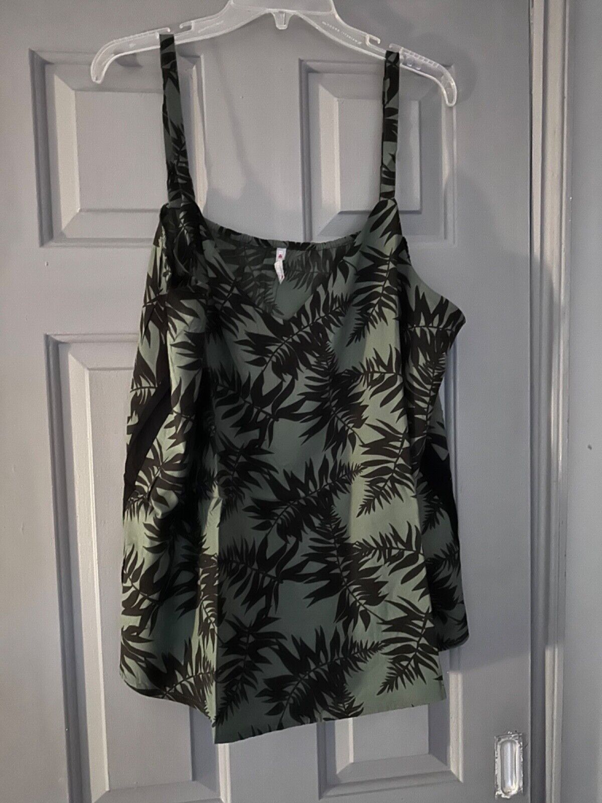 Strappy Top Plus Size 18/20 22 24 26 28 30 Summer Leaf Print Cami Vest 748