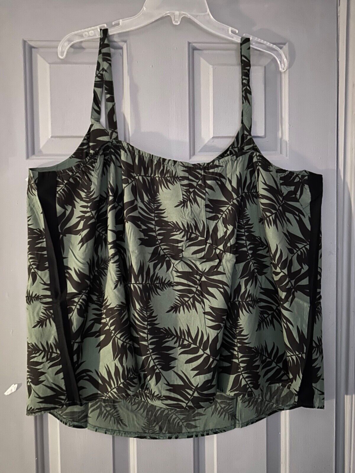 Strappy Top Plus Size 18/20 22 24 26 28 30 Summer Leaf Print Cami Vest 748