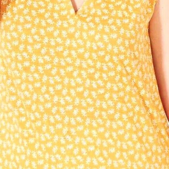 Kiabi Yellow Printed Top Plus Size 18/20 22/24 26/28 30/32 New Ditsy Floral 764