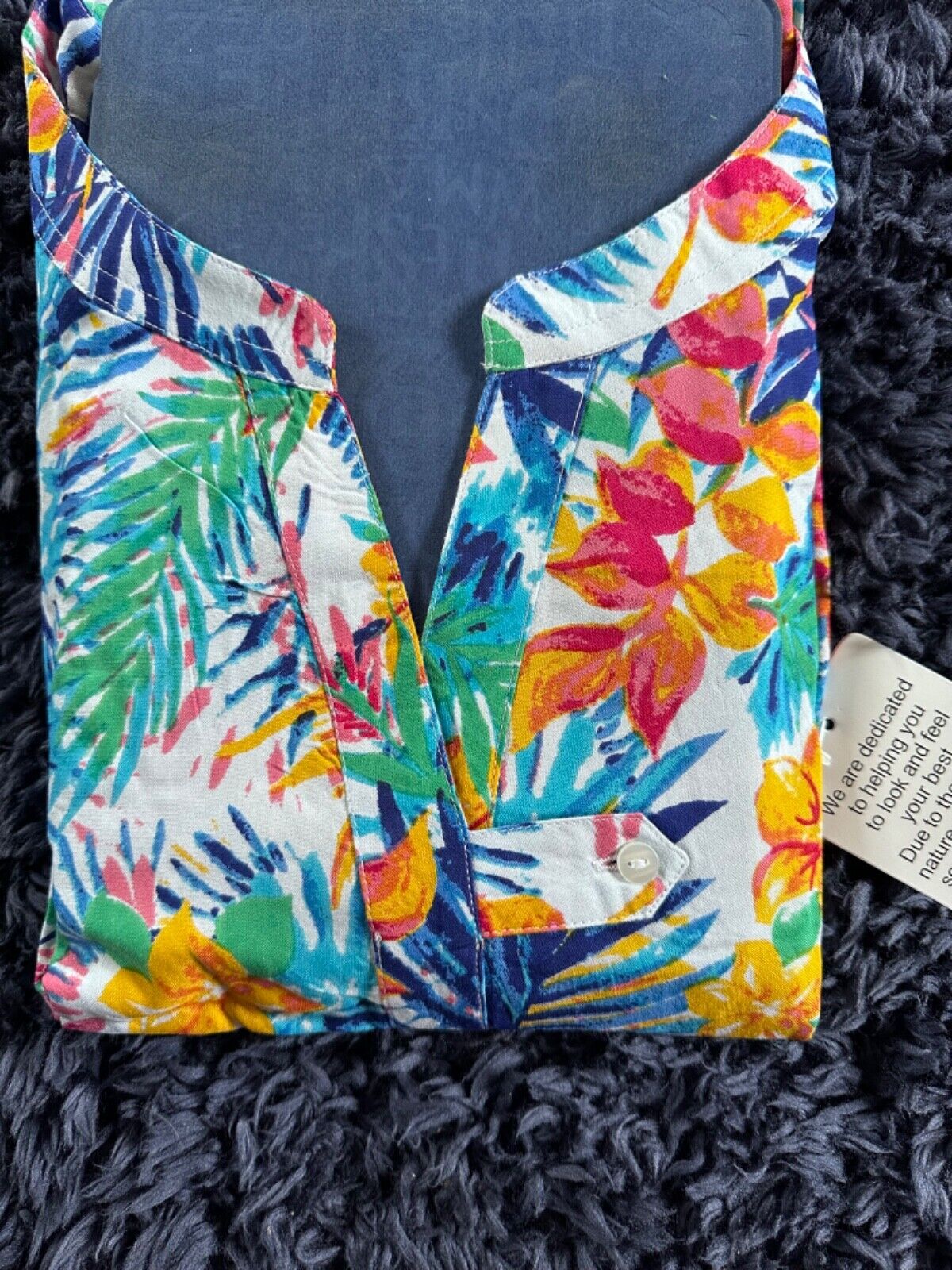 Multicoloured Floral Print Sleeveless Top Plus Size 30/32 A-line Blouse New 654