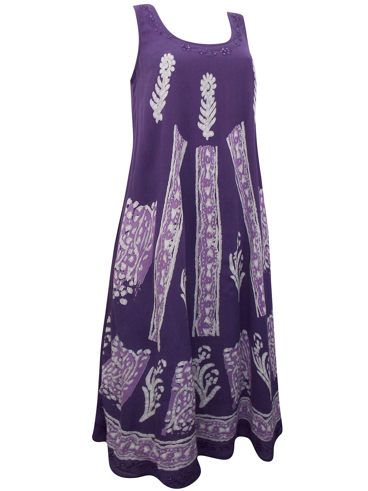 Sequin Embellished Summer Dress Plus Size 18/20 22/24 New Batik Maxi BOHO 553