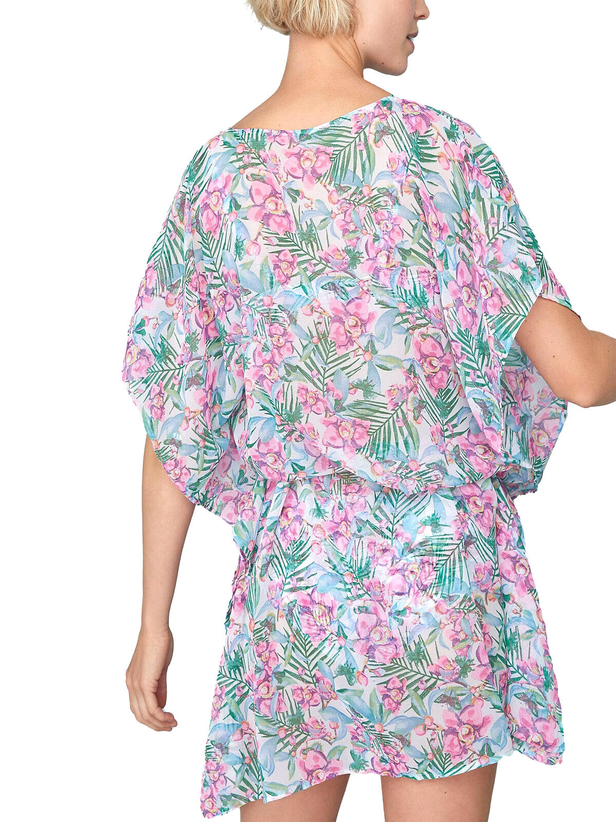 Chiffon Tunic Plus Size 18 20 22 24 Kimono 10-16 Kaftan Beach Pool Cover Up 586