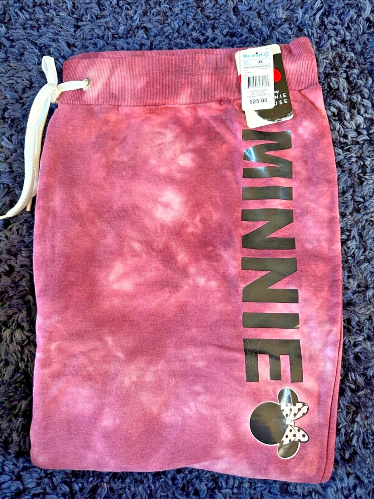 Pink Tie Dye Trousers Plus Size 18/20 22/24 Minnie Mouse Joggers 676
