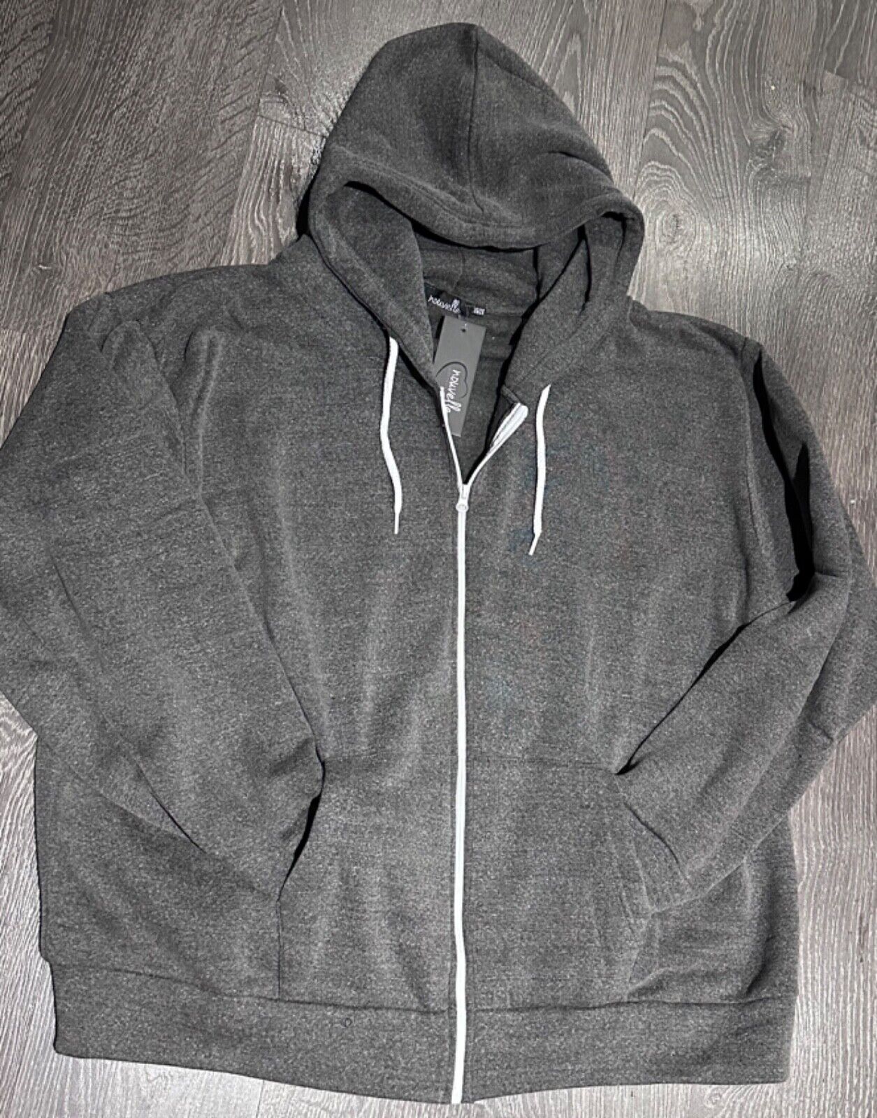 Womens Hoody Plus Size 14/16 18/20 22/24 26/28 30/32 Zip Up Jacket Grey Navy Red