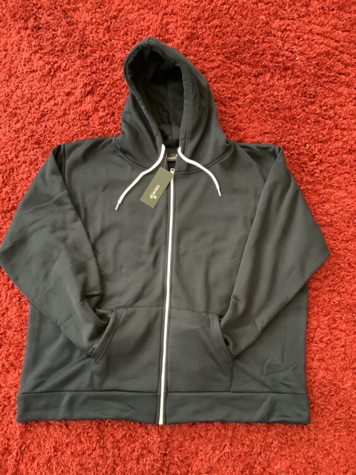 Womens Hoody Plus Size 14/16 18/20 22/24 26/28 30/32 Zip Up Jacket Grey Navy Red