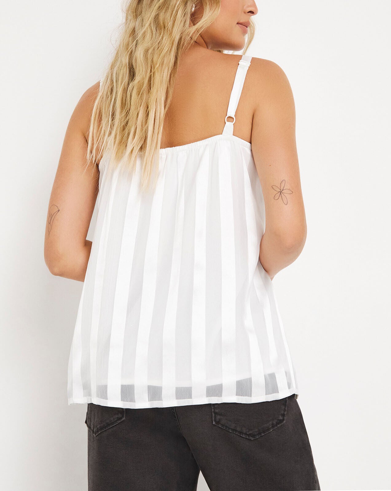 Sleeveless Ivory Top Plus Size 18 22 24 26 28 30 Occasion Layered Camisole  795