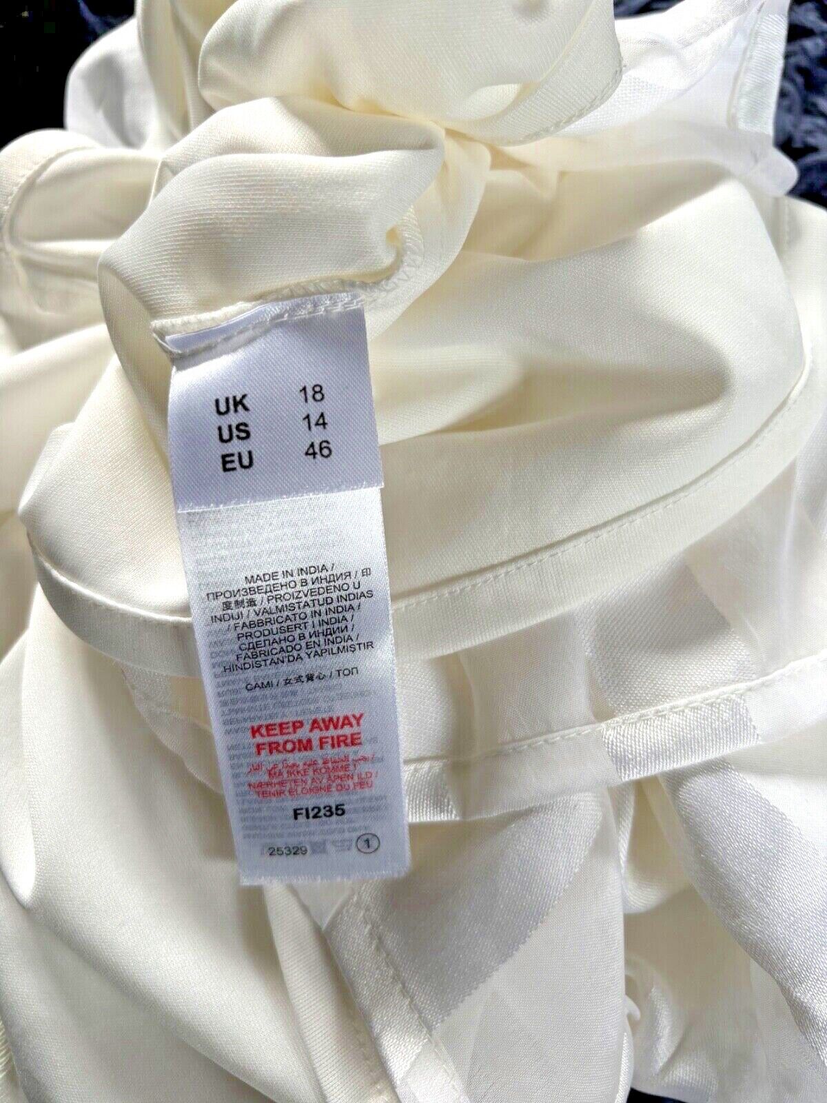 Sleeveless Ivory Top Plus Size 18 22 24 26 28 30 Occasion Layered Camisole  795