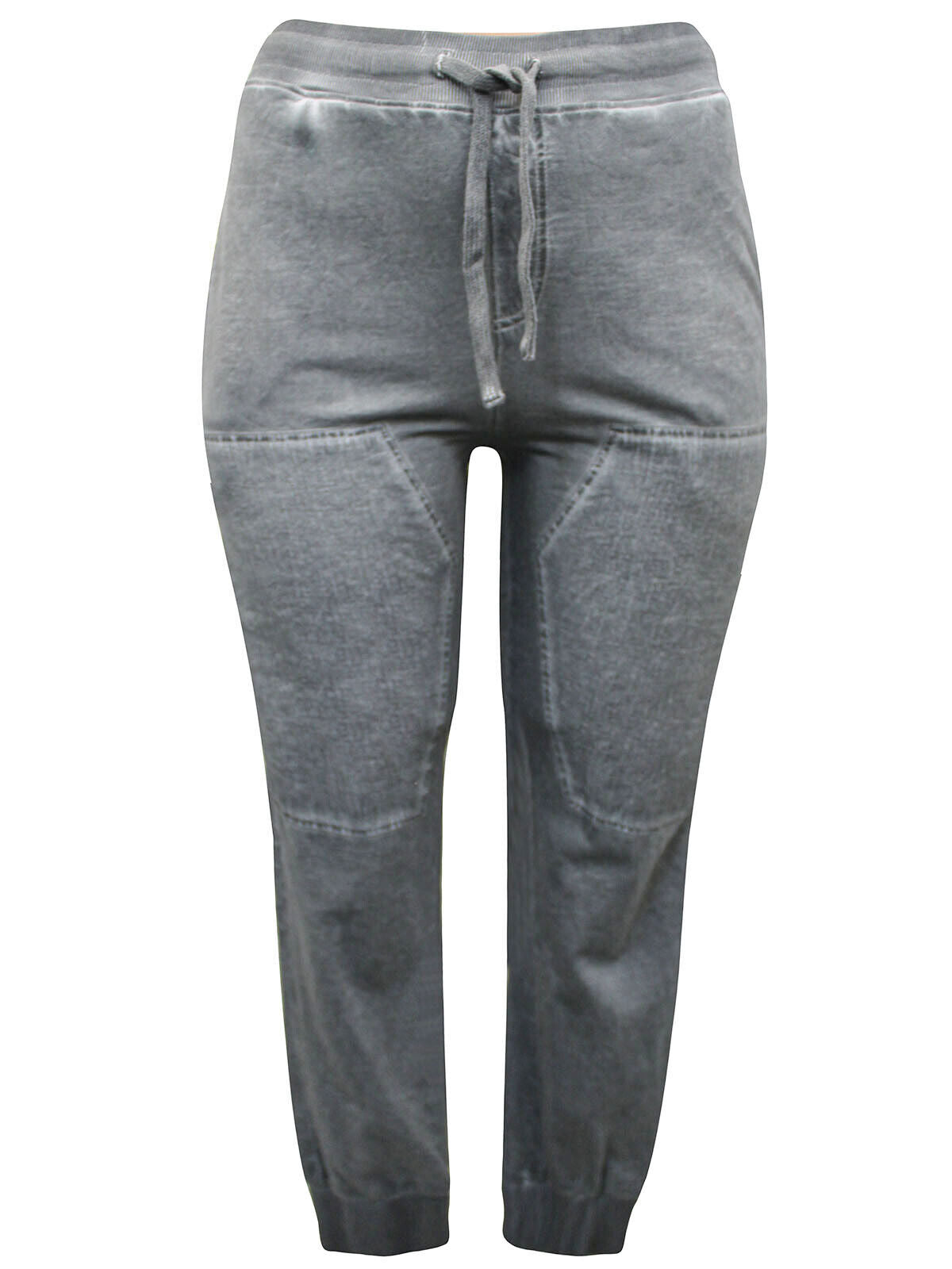 Pull on Light Grey Casual Trousers Plus Size 18/20 22/24 30/32 34/36 Cotton 674
