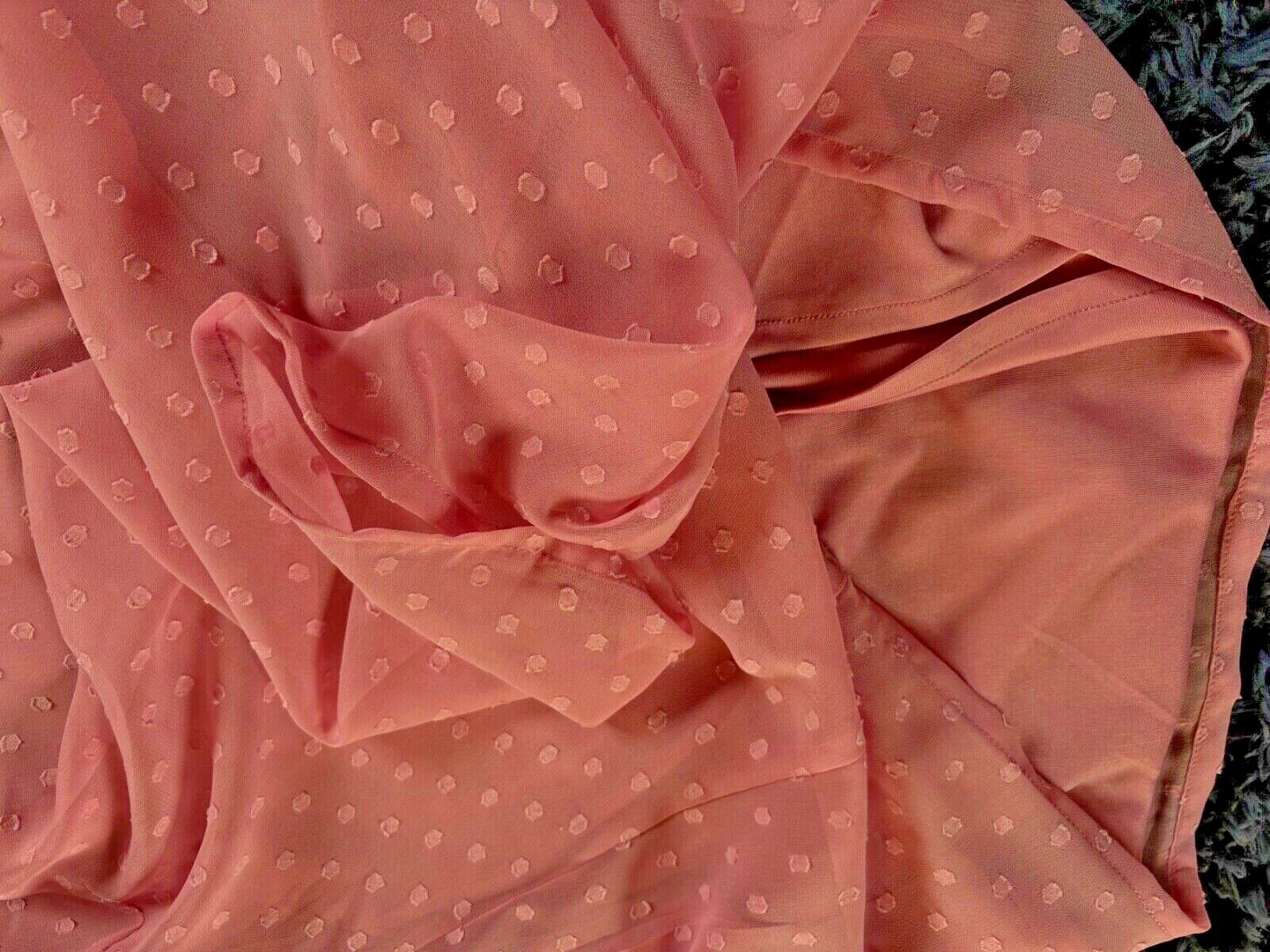 Pink Cami Vest Plus Size 16 18 20 24 26 28 30 32 Chiffon Jacquard Layer Top 788
