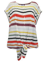 Ralph Lauren Chaps Striped Top Plus Size 22/24 26/28  T-shirt  762