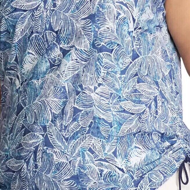 Ralph Lauren Chaps Leaf Print Top Plus Size 18/20 22/24 26/28 30/32 T-shirt  761