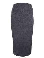 Ladies Long Dark Grey Skirt plus size 22/24 elasticated pull on 434