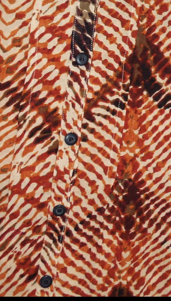 Womens longline blouse Plus size 26/28 animal print Crinkle Tribal Tunic New 568