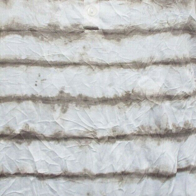 Women’s Henley Top Plus Size 18/20 22/24 26/28 White striped Summer T-shirt 448